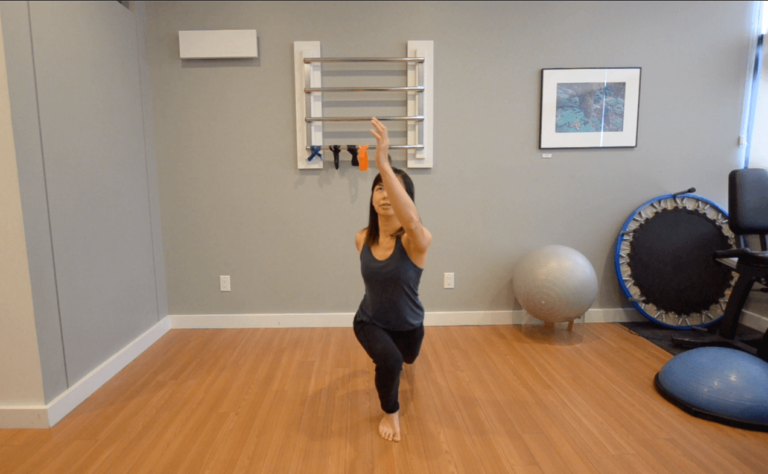 Chronic Hip Pain Strain- Forward Lunge Reach Ups