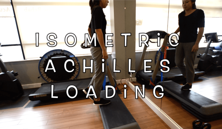 Heel Pain – Achilles Tendinopathy Isometric Holds
