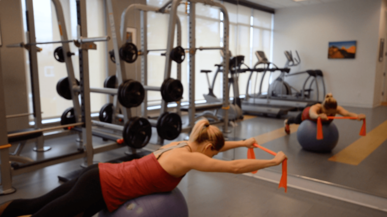 Neck Strain Injuries – Ball Core Stability Strength Progression 4