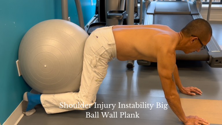 Shoulder Injury Instability Big Ball Wall Plank