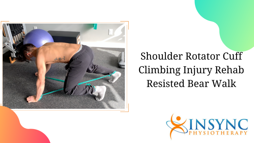 Shoulder Rotator Cuff Climbing Injury Rehab Resisted Bear Walk INSYNC